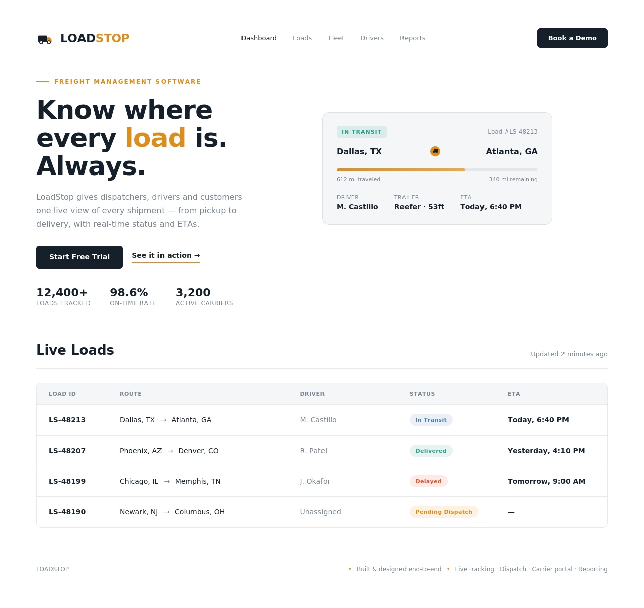 Load Truck - Freight Management Platform